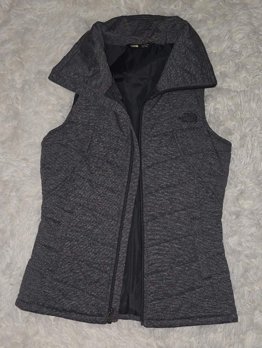The North Face Women's Charcoal Heather Quilted Vest